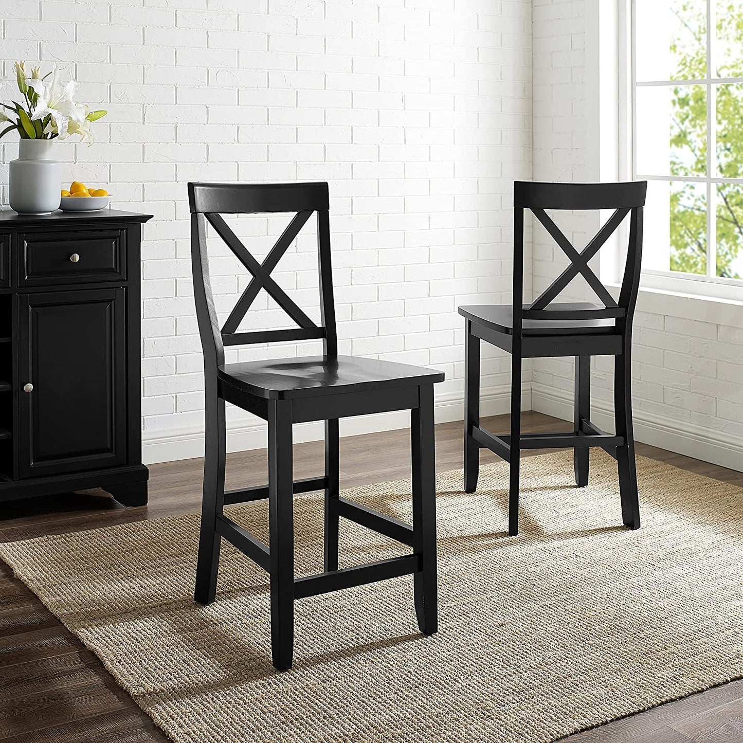Crosley Furniture X-Back Bar Stool Set-1
