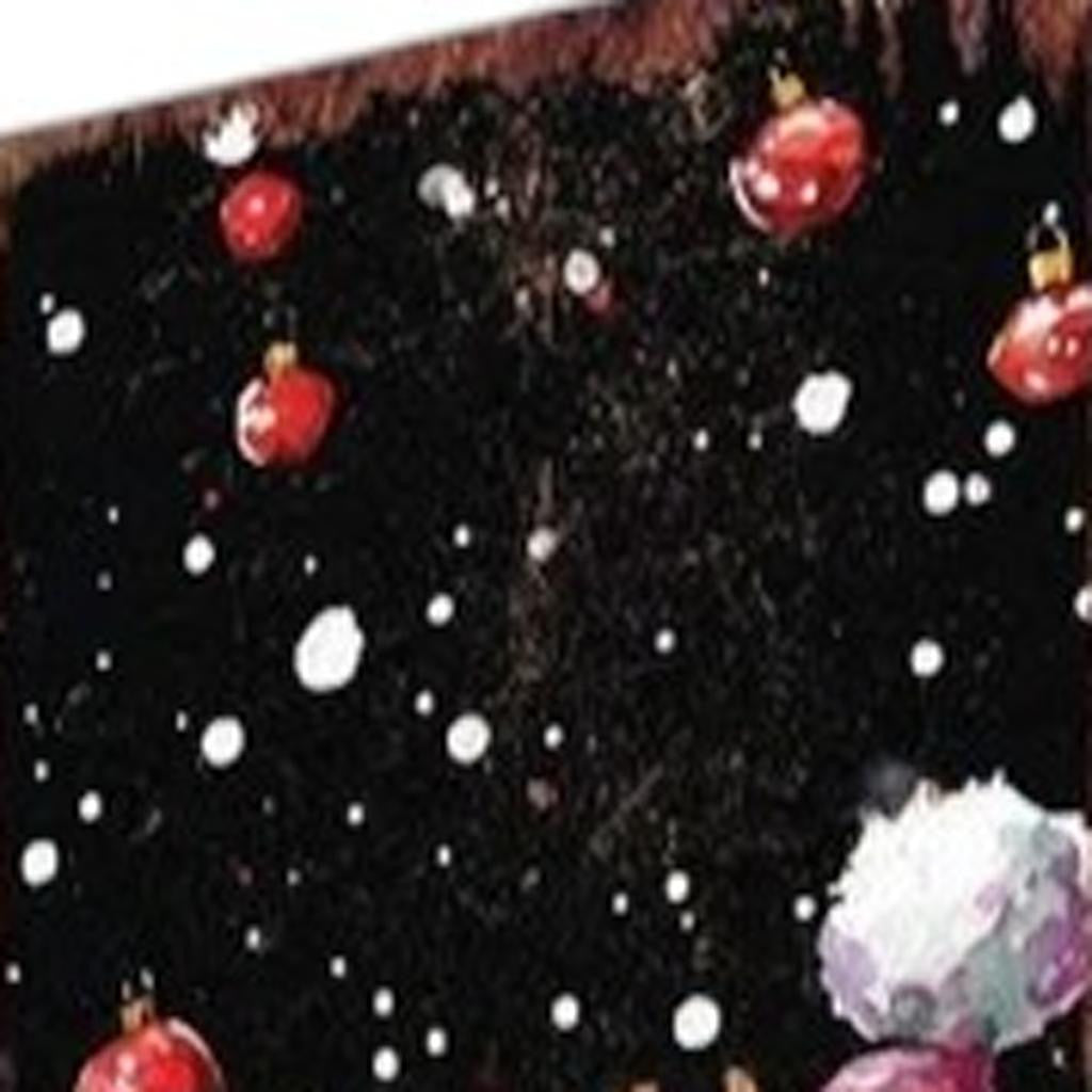 42" Black White And Red Solid Wood Christmas Santa Garden Stake-6