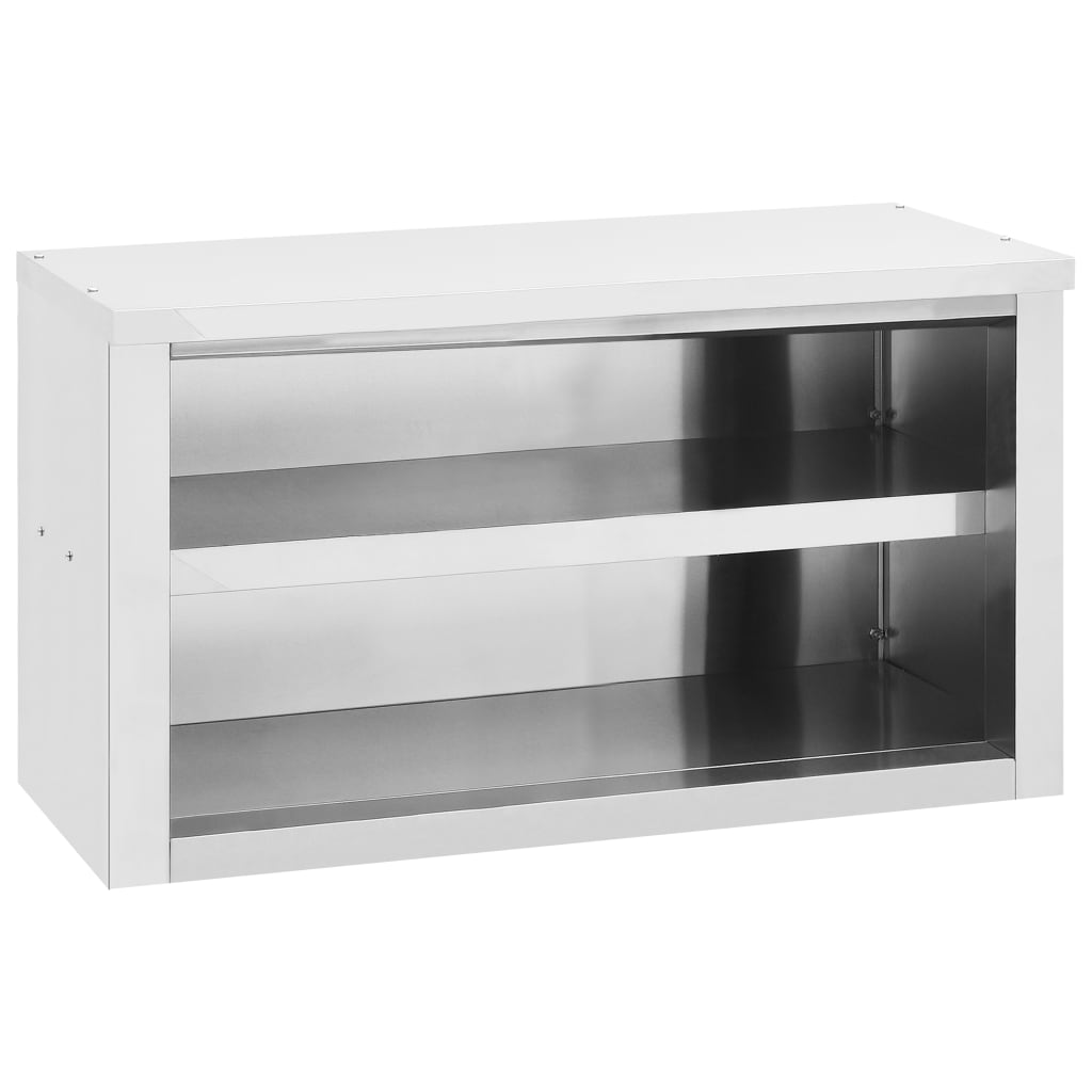 vidaXL Wall Cabinet Storage Cabinet Kitchen Wall Cupboard Stainless Steel