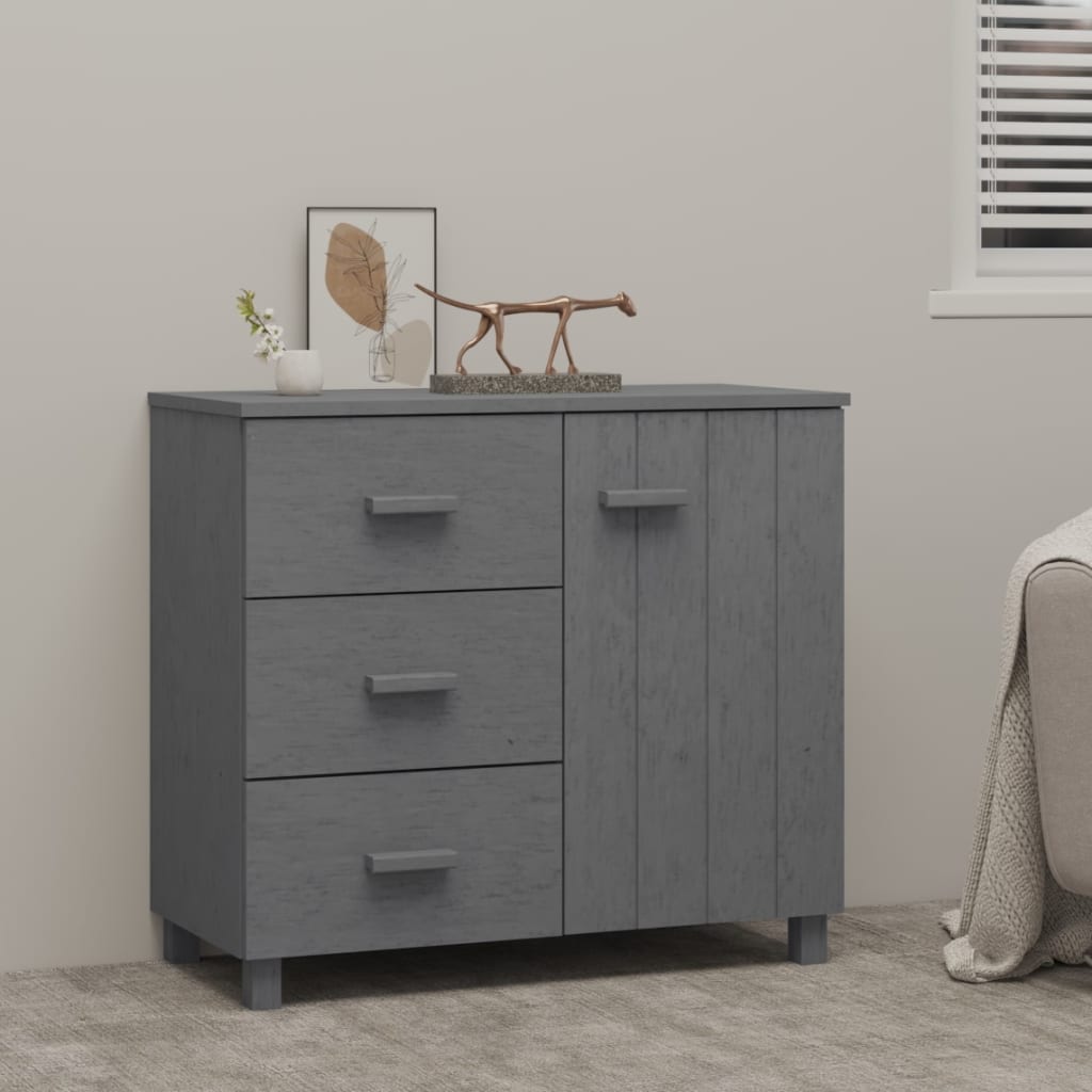 vidaXL Sideboard Buffet Cabinet with Storage for Kitchen HAMAR Solid Pinewood