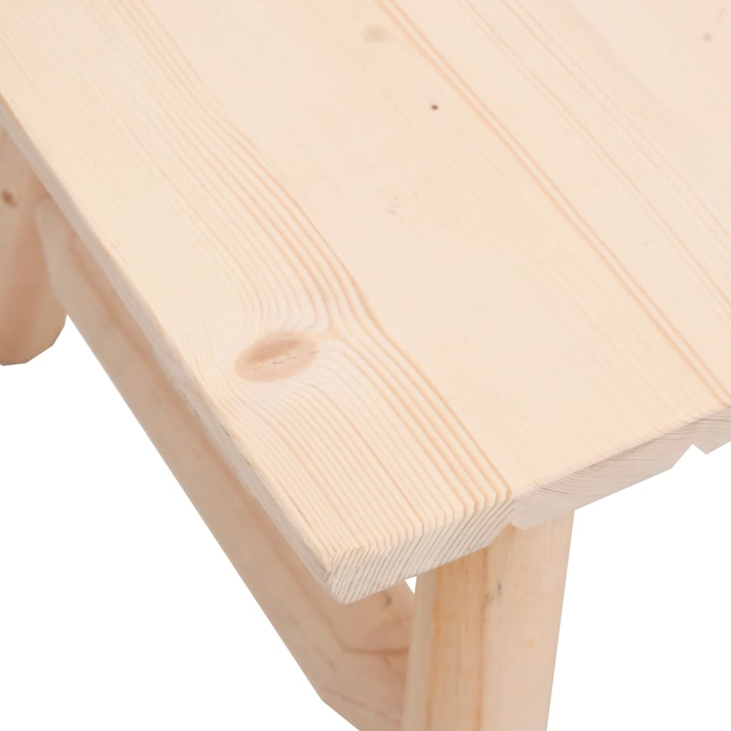 vidaXL Coffee Table 35.4"x19.7"x16.1" Solid Wood Spruce