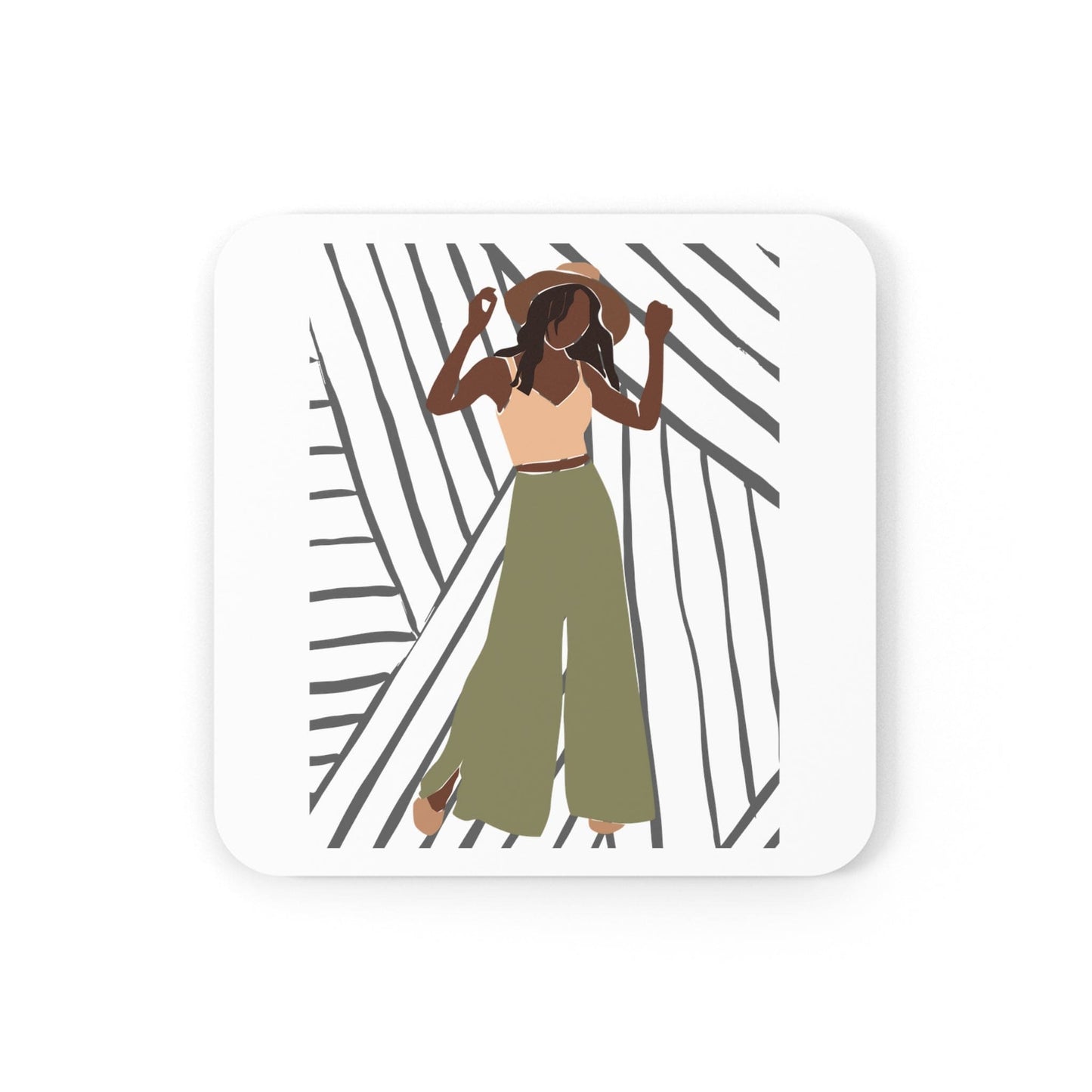 Coaster Set of 4 for Drinks Say it Soul - its Her Groove Thing Positive Inspiration