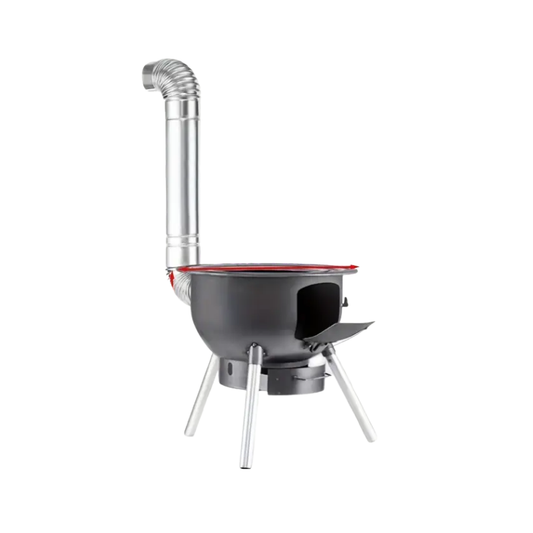 Portable Cast Iron Firewood Stove for Outdoor Cooking-0