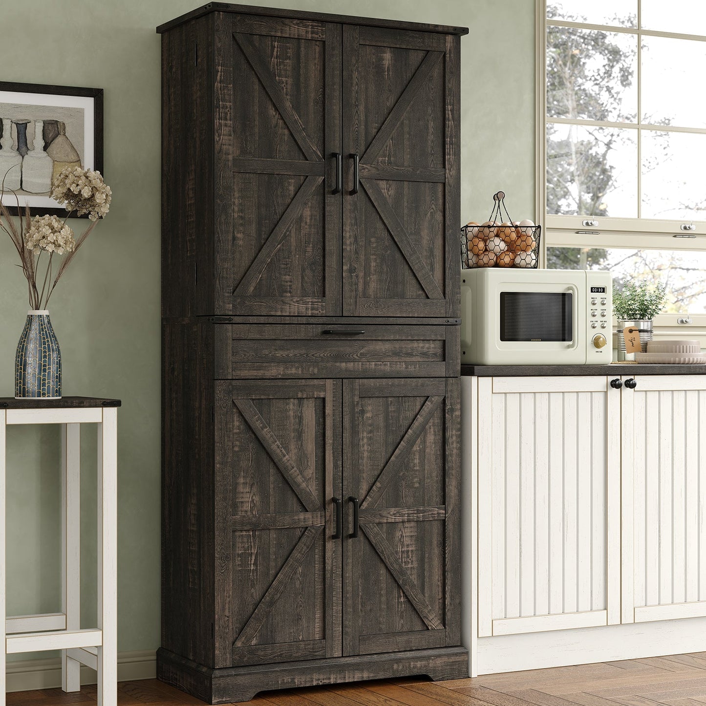 Yanosaku SC001 72'' Tall Kitchen Storage Pantry Cabinet