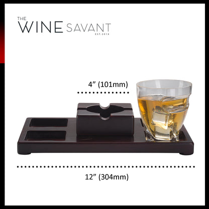 Cigar Holder Whiskey Glasses Set