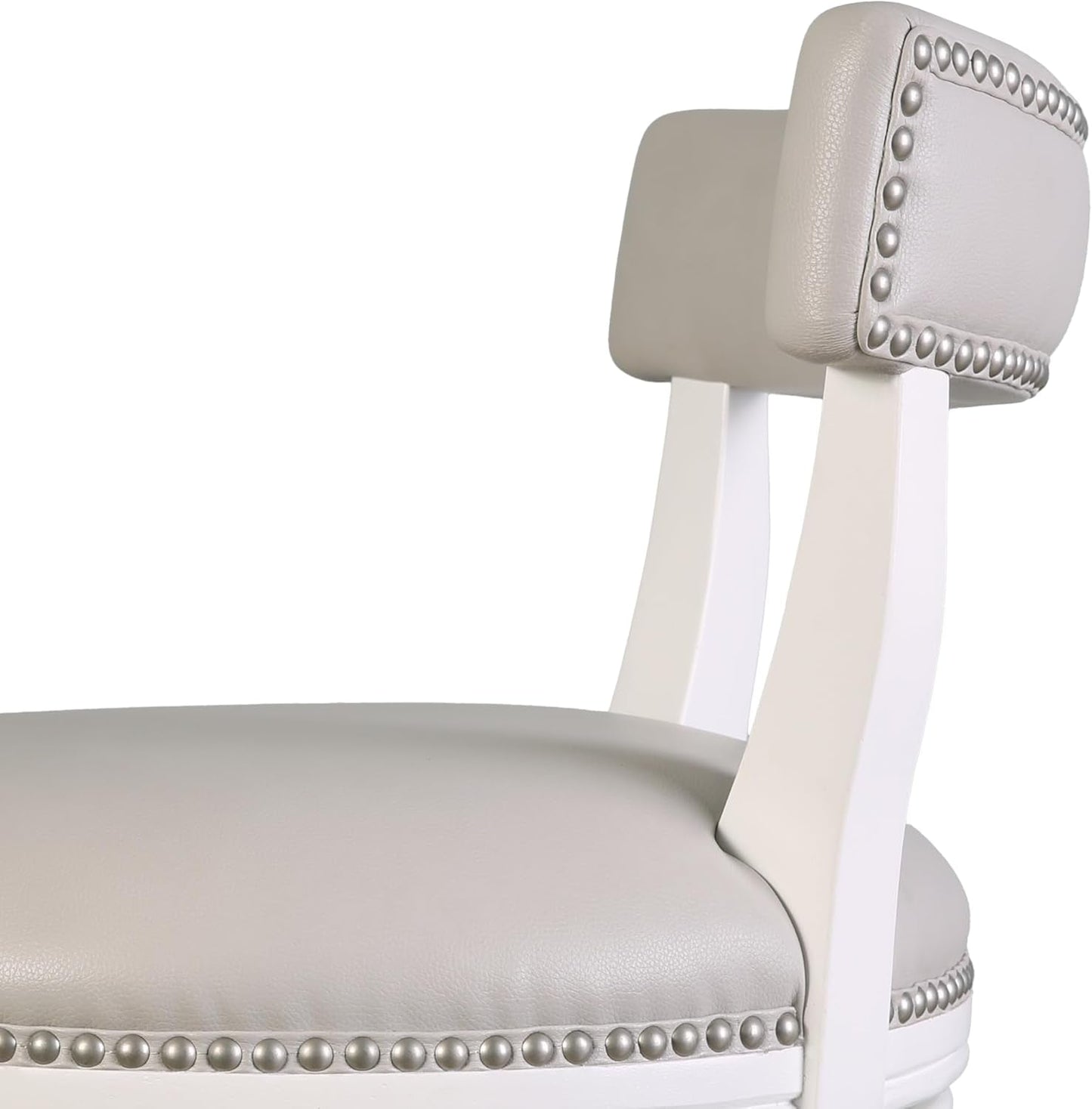 Stylish 31 Inch Bar Stool with Swivel Gray Seat