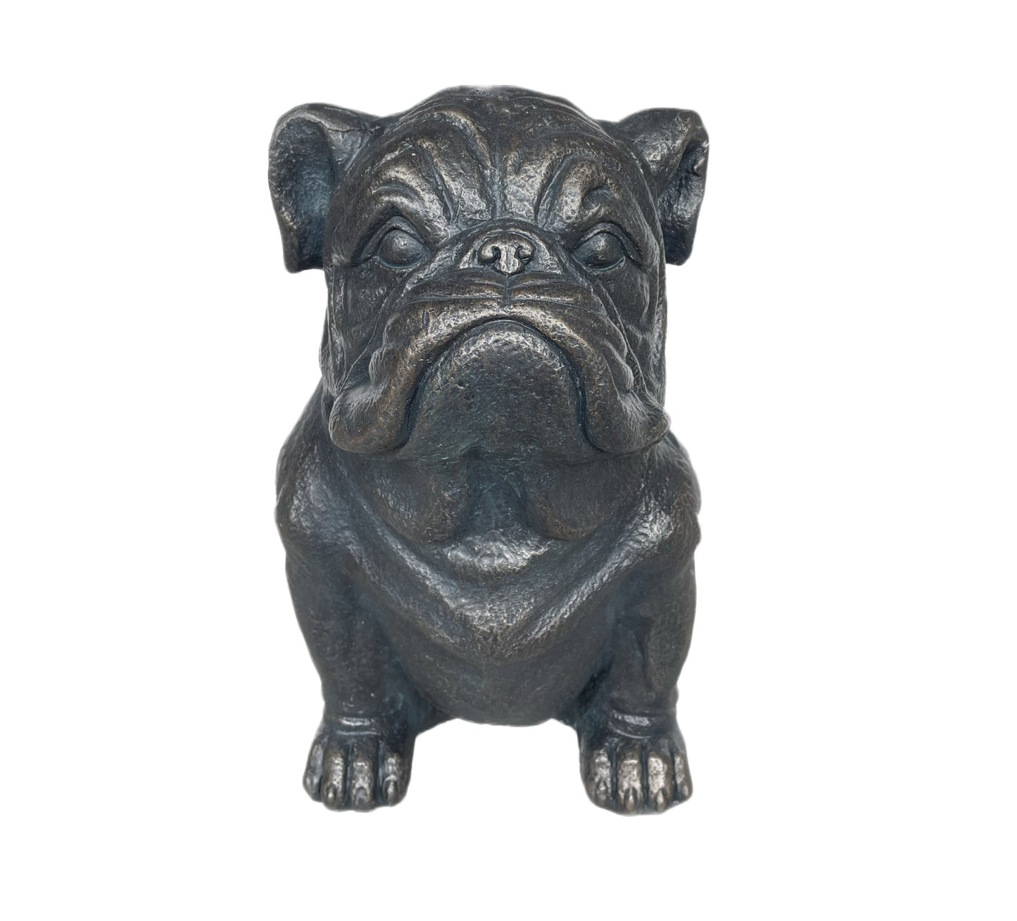 16" Black Polyresin Dog Outdoor Statue