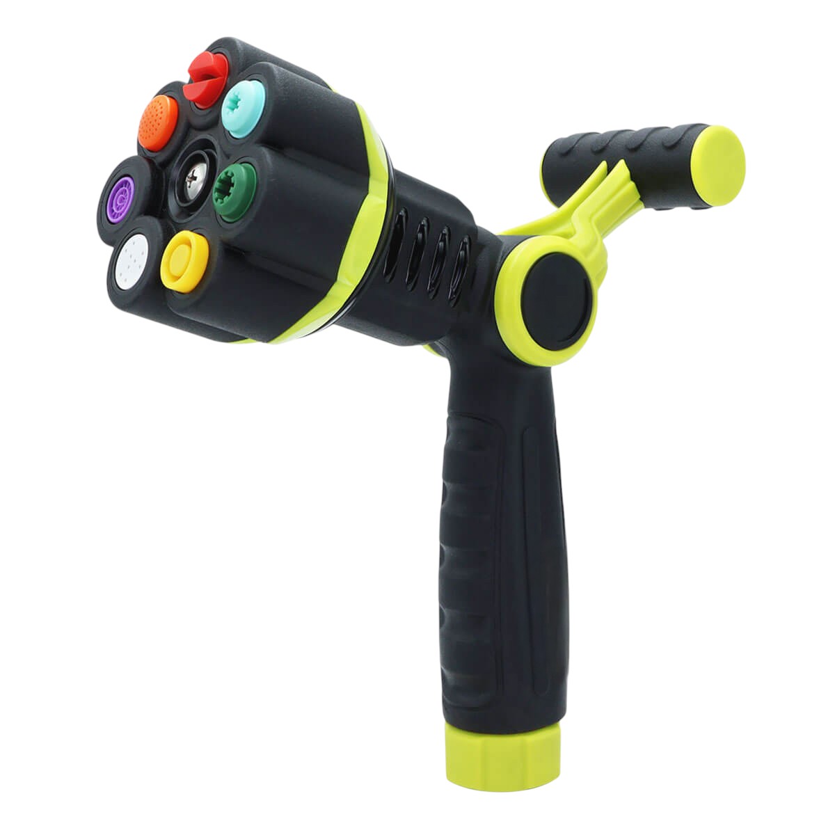 8" Black And Light Green Zinc Alloy Garden Spray Nozzle-2