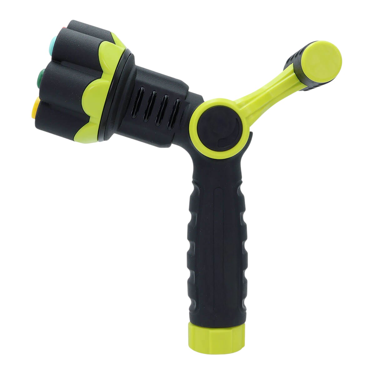 8" Black And Light Green Zinc Alloy Garden Spray Nozzle-3