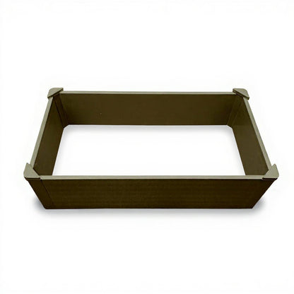 44" X 22" Tan Heavy Duty Plastic Rectangular Raised Garden Bed