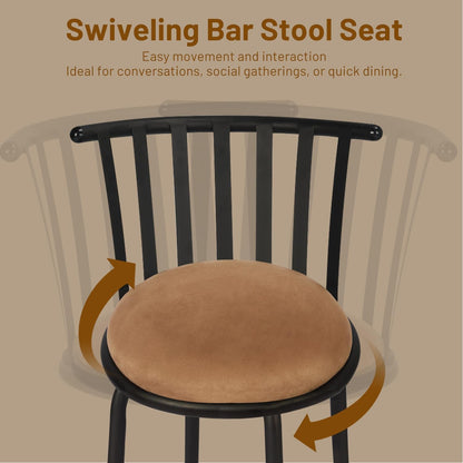 Adjustable Country Style Barstools Set of Four
