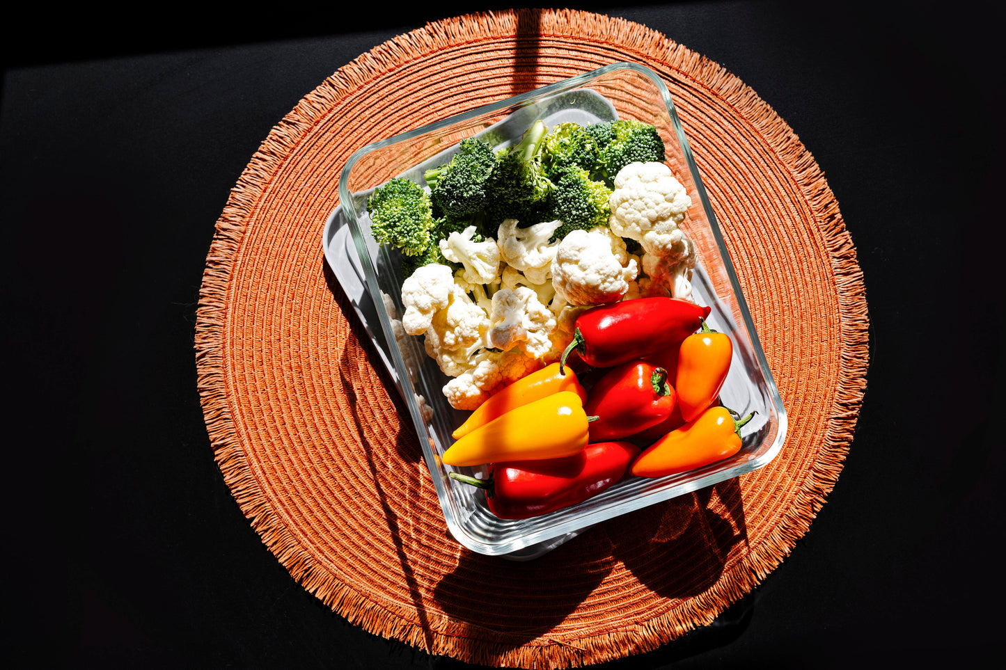 Glass Food Storage Containers - 2 Piece 11 Cup Set (1 Containers + 1 Lids)