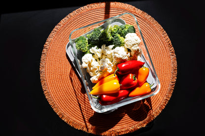 Glass Food Storage Containers - 2 Piece 11 Cup Set (1 Containers + 1 Lids)