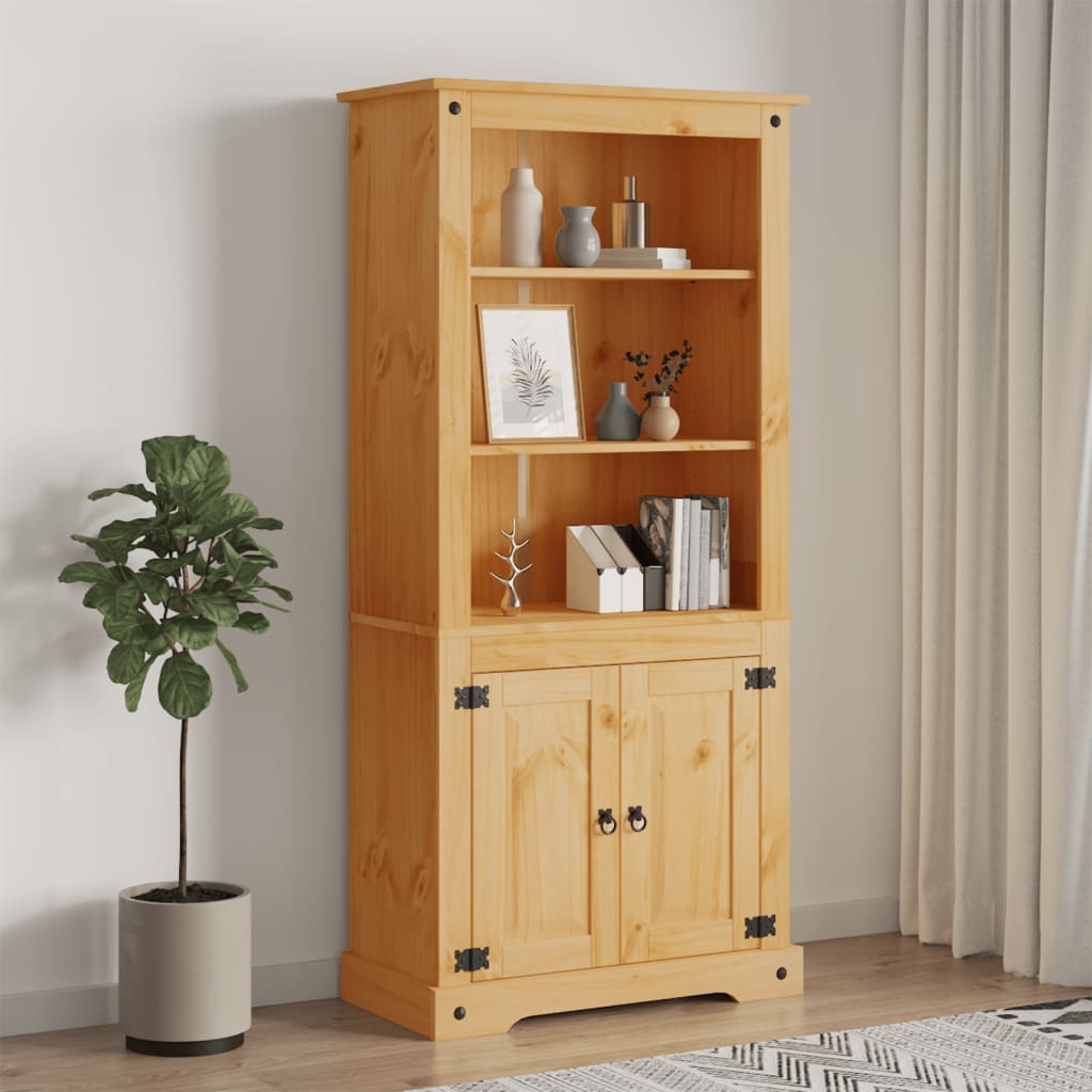 vidaXL Kitchen Cabinet Buffet Cupboard Storage Cabinet with Doors Mexican Pine