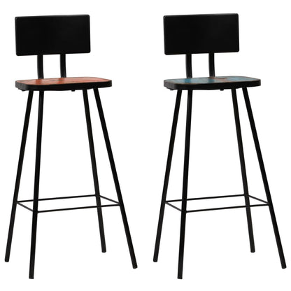 vidaXL Bar Stool Bar Seat Counter Height Stool for Pub Solid Reclaimed Wood