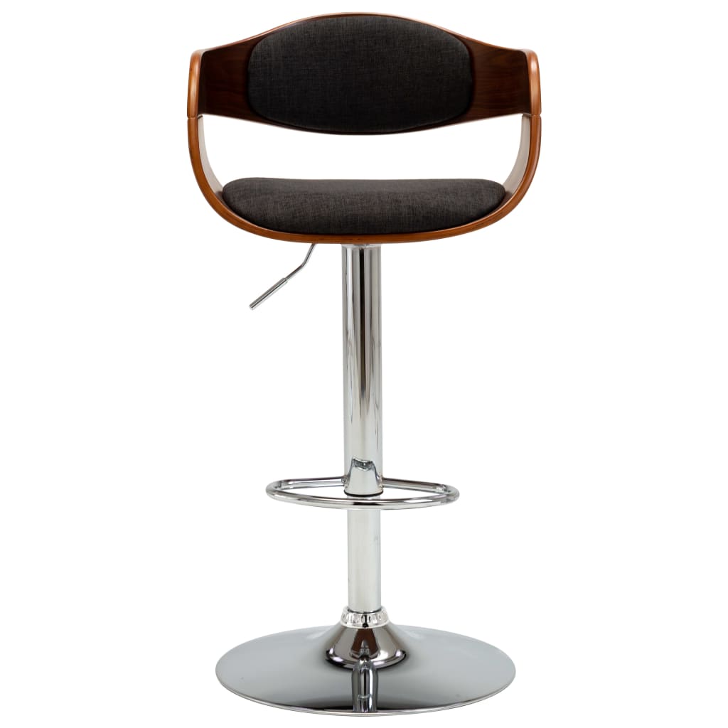 vidaXL Solid Bent Wood Bar Stool Faux Leather Bar Counter Seating Multi Colors