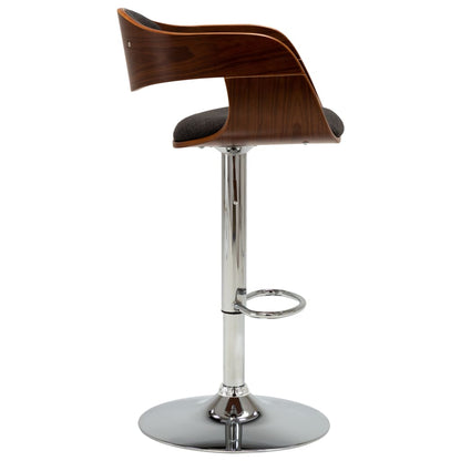 vidaXL Solid Bent Wood Bar Stool Faux Leather Bar Counter Seating Multi Colors