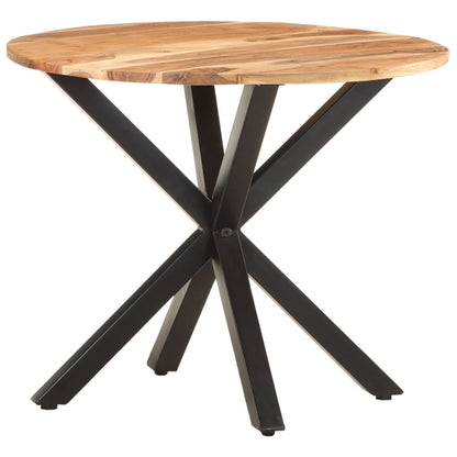 vidaXL Side Table 26.8"x26.8"x22" Solid Acacia Wood