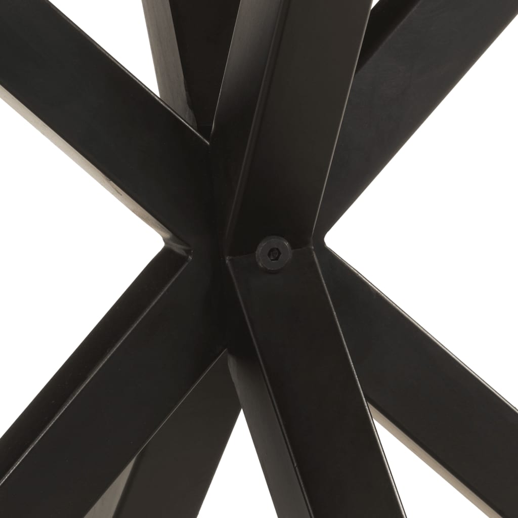 vidaXL Side Table 26.8"x26.8"x22" Solid Acacia Wood