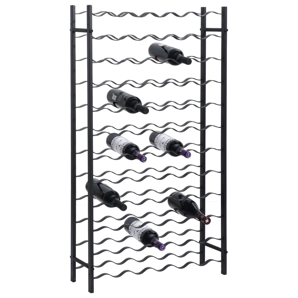 vidaXL Wine Rack Bottle Holder Wine Storage Organizer for Pantry Kitchen Metal