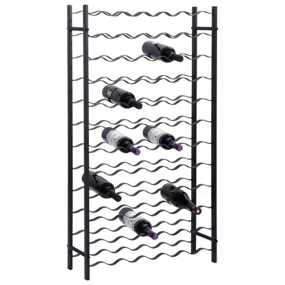 vidaXL Wine Rack Bottle Holder Wine Storage Organizer for Pantry Kitchen Metal