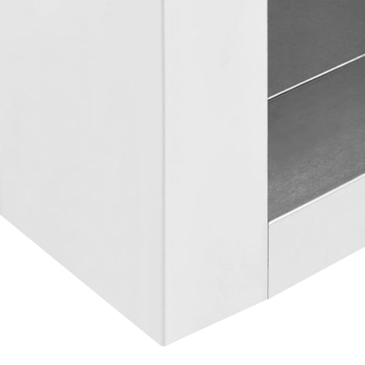 vidaXL Wall Cabinet Storage Cabinet Kitchen Wall Cupboard Stainless Steel