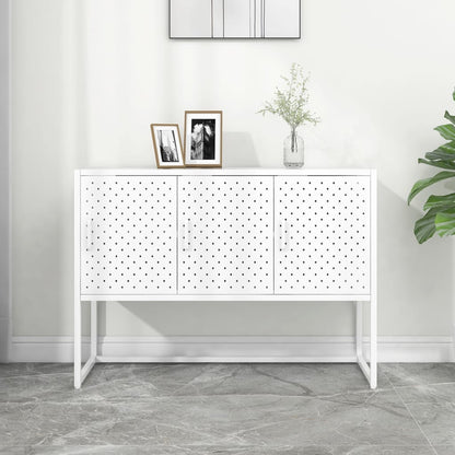 vidaXL Sideboard Storage Buffet Cabinet for Kitchen Living Room Entryway Steel