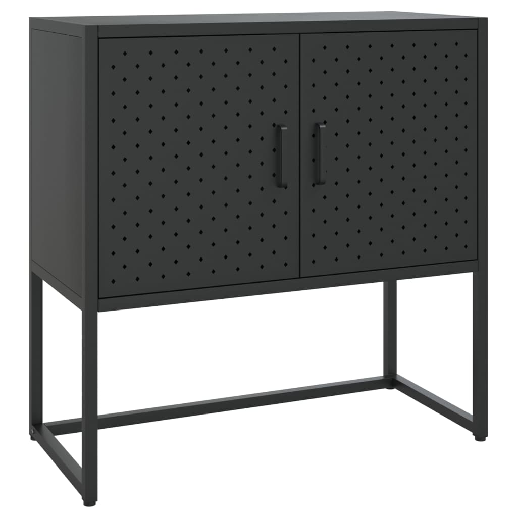 vidaXL Sideboard Storage Buffet Cabinet for Kitchen Living Room Entryway Steel