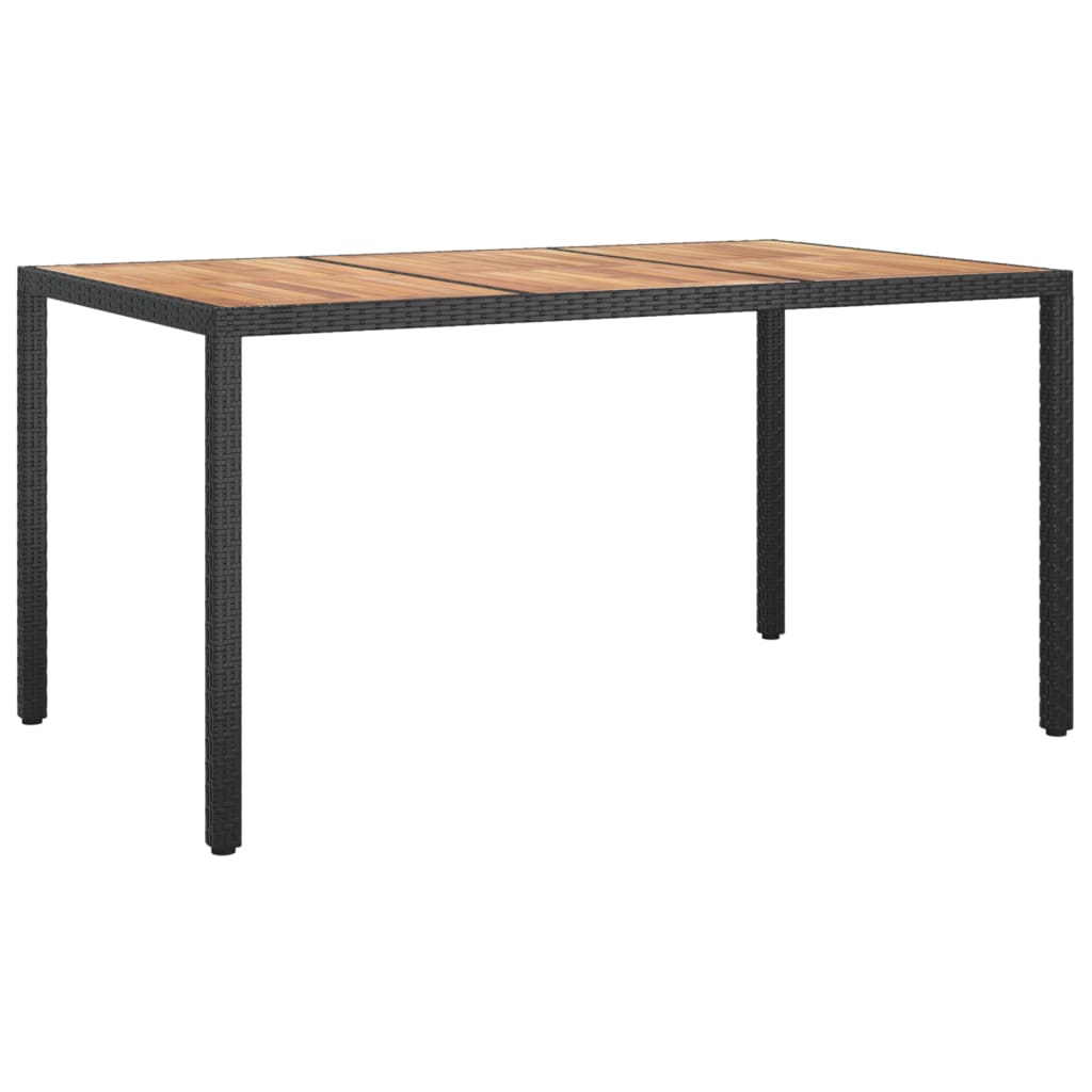 vidaXL Solid Wood Acacia Patio Table Desk Furniture Black/Gray Multi Sizes