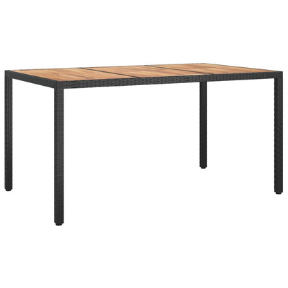 vidaXL Solid Wood Acacia Patio Table Desk Furniture Black/Gray Multi Sizes