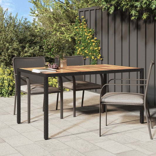 vidaXL Solid Wood Acacia Patio Table Desk Furniture Black/Gray Multi Sizes
