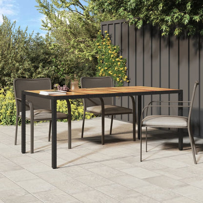 vidaXL Solid Wood Acacia Patio Table Desk Furniture Black/Gray Multi Sizes
