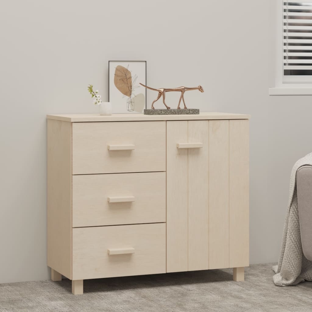 vidaXL Sideboard Buffet Cabinet with Storage for Kitchen HAMAR Solid Pinewood