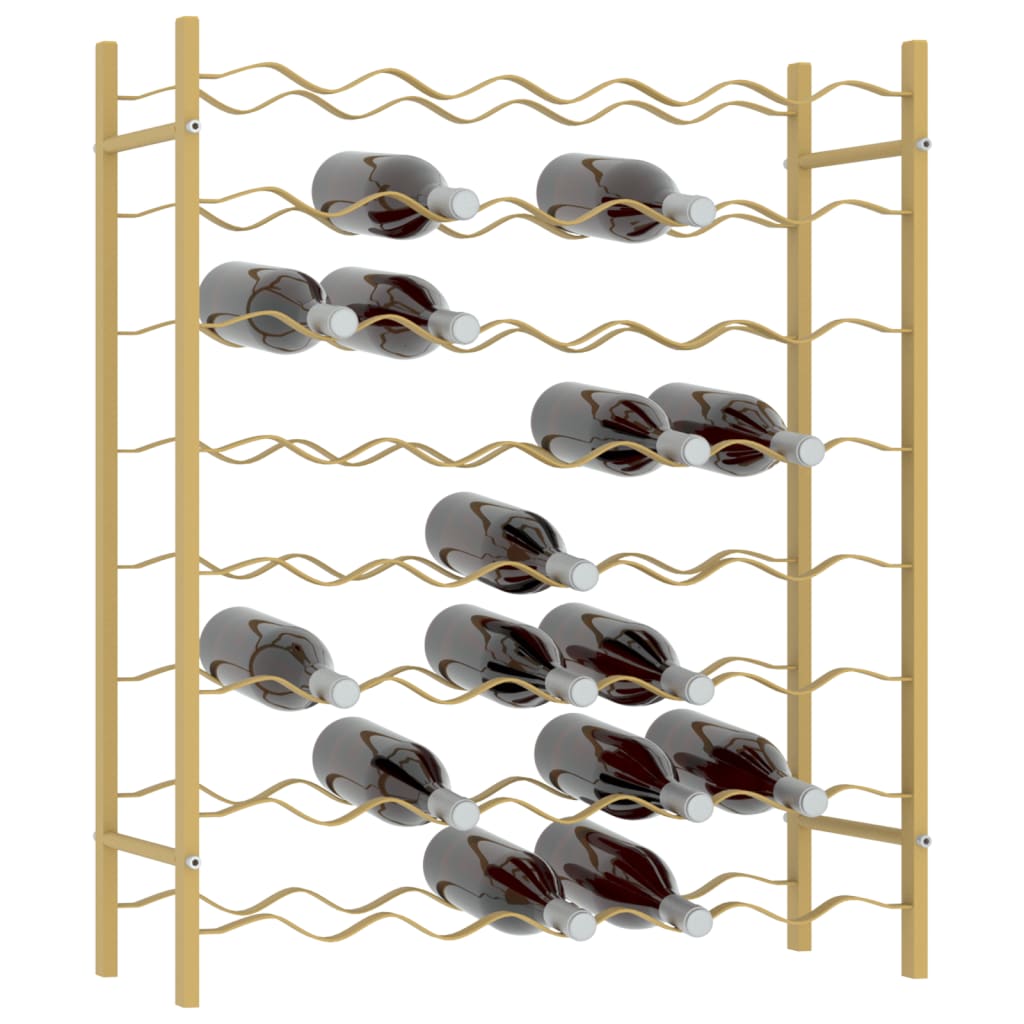 vidaXL Wine Rack Bottle Holder Wine Storage Organizer for Pantry Kitchen Metal