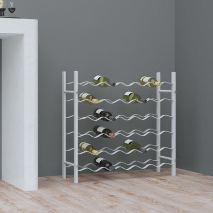 vidaXL Wine Rack Bottle Holder Wine Storage Organizer for Pantry Kitchen Metal