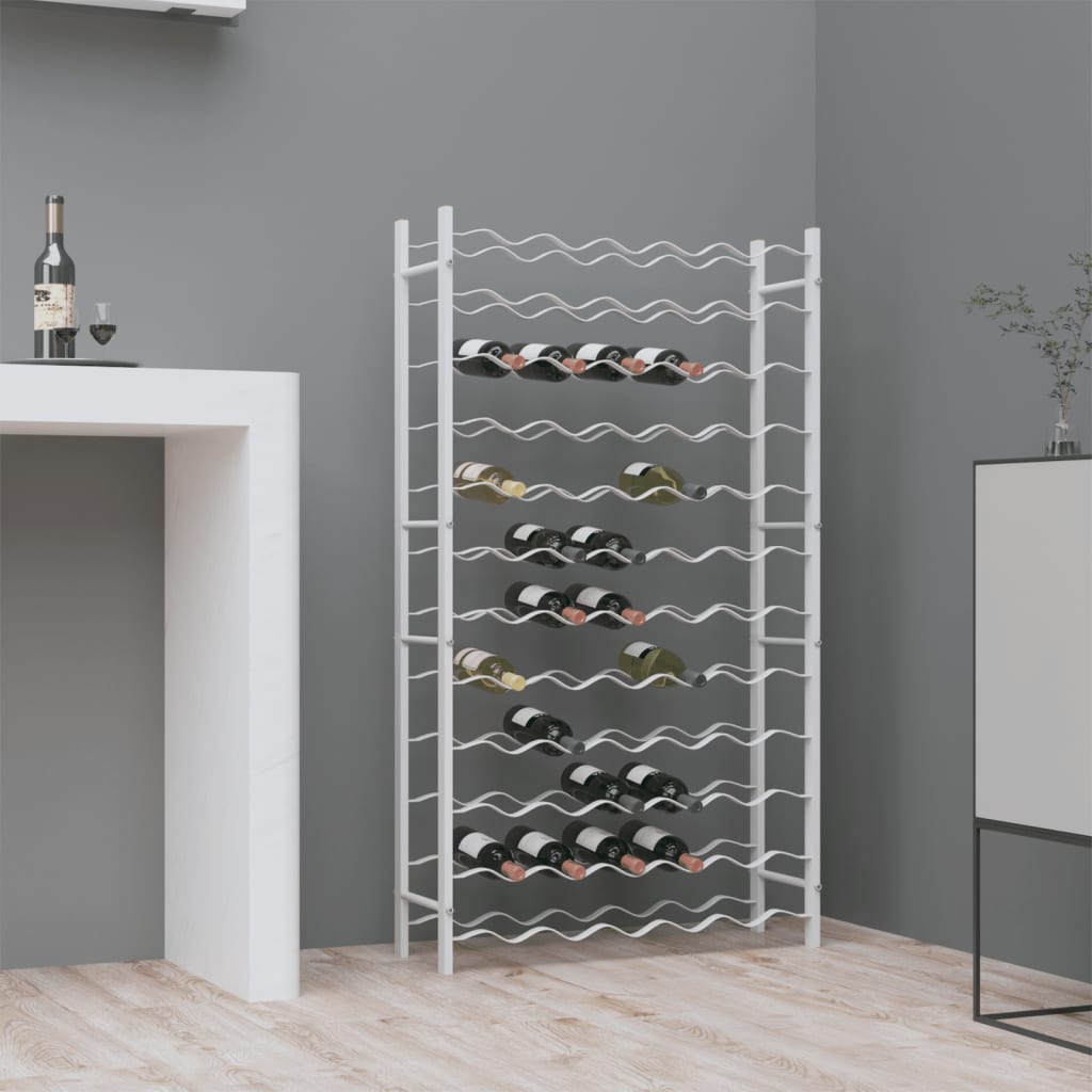 vidaXL Wine Rack Bottle Holder Wine Storage Organizer for Pantry Kitchen Metal