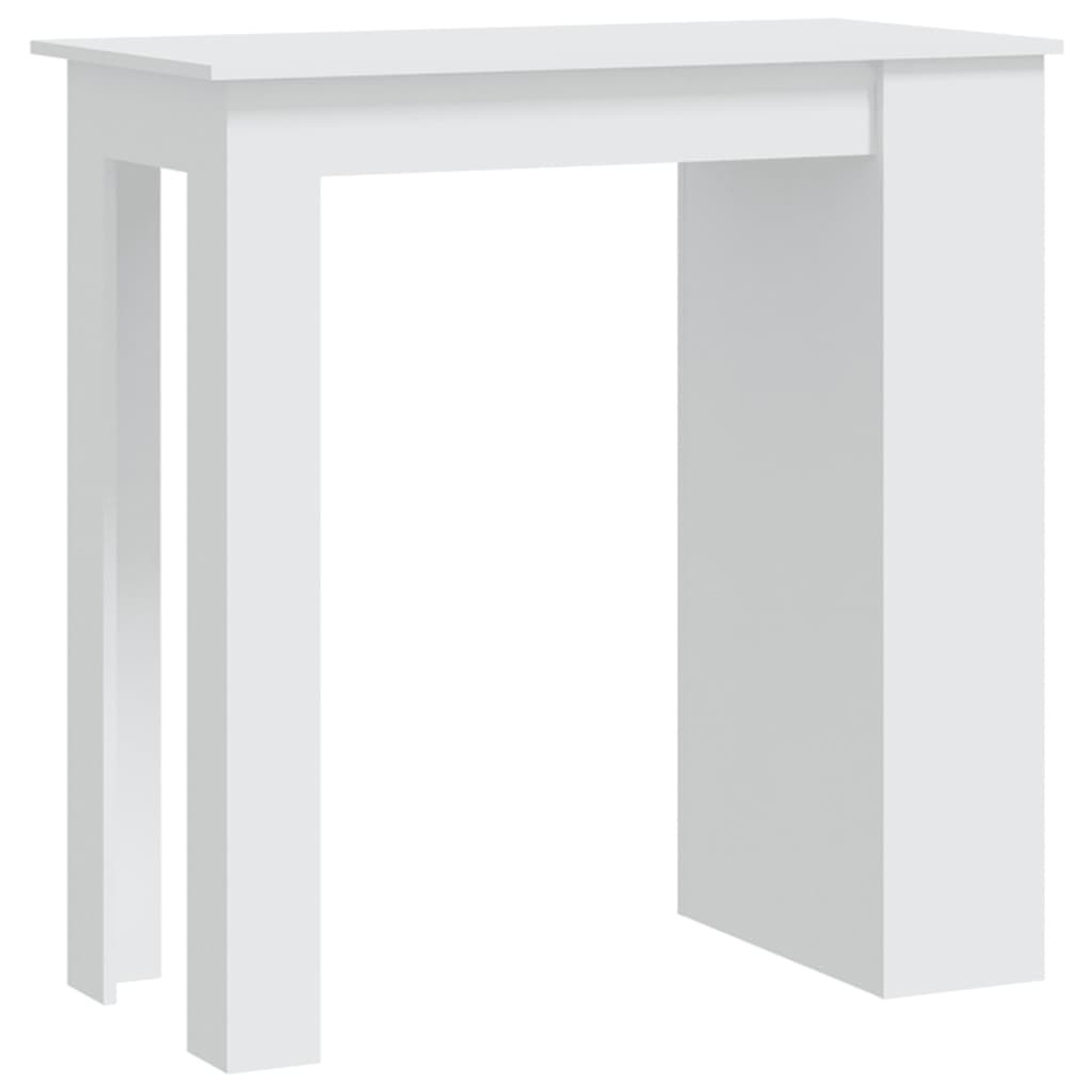 vidaXL Bar Table Kitchen Pub Bistro Table with Storage Rack Engineered Wood