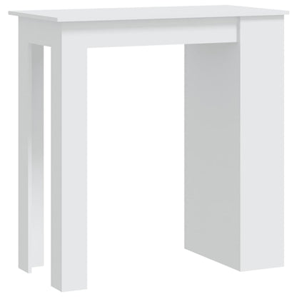 vidaXL Bar Table Kitchen Pub Bistro Table with Storage Rack Engineered Wood