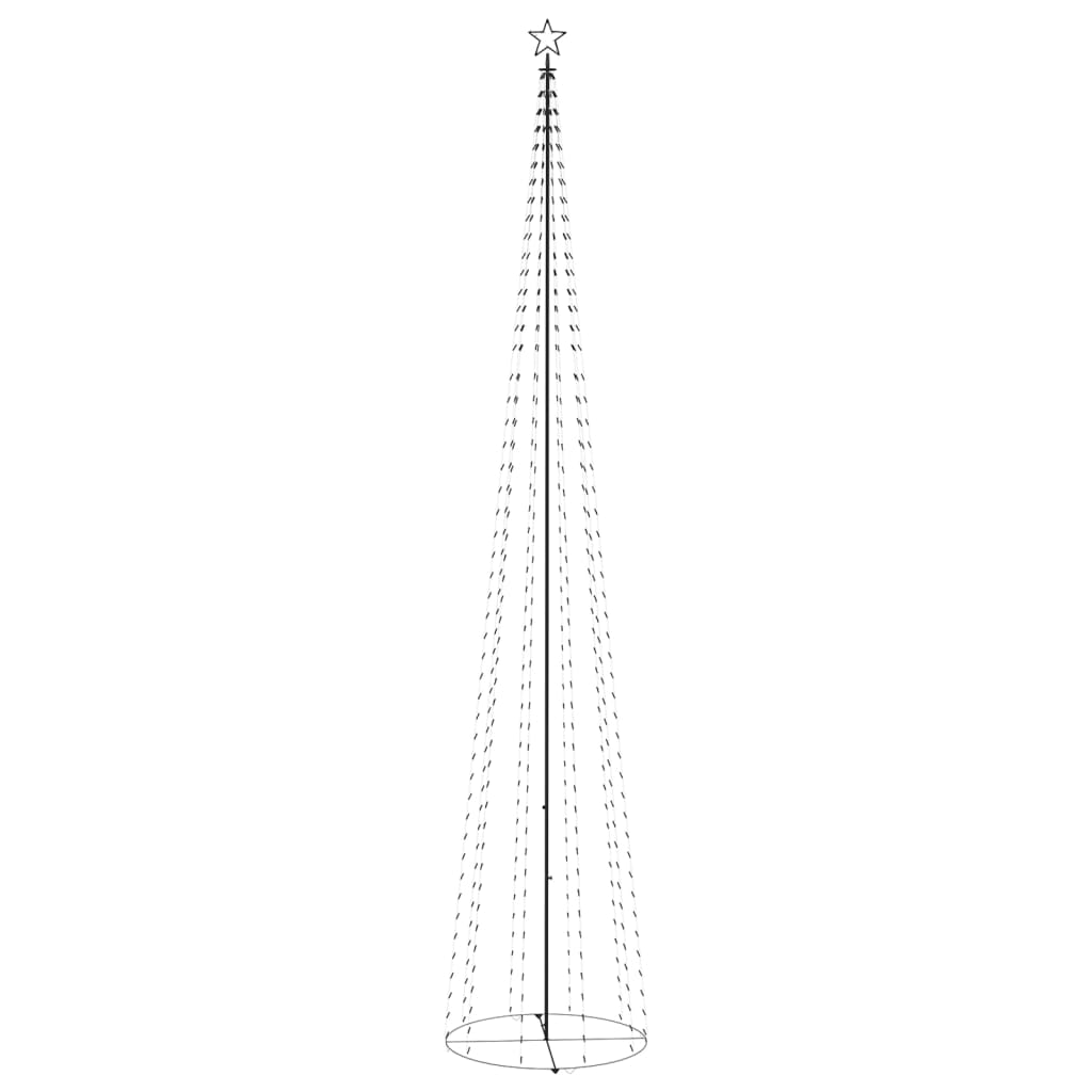 vidaXL Christmas Cone Tree Decoration Artificial Christmas Tree with LEDs