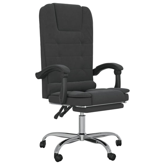 vidaXL Massage Chair 360 Degree Swivel Reclining Desk Office Chair Velvet