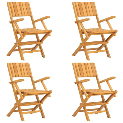 vidaXL 5 Piece Patio Dining Set Solid Wood Teak
