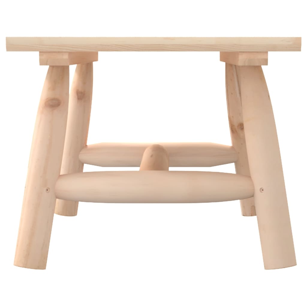 vidaXL Coffee Table 35.4"x19.7"x16.1" Solid Wood Spruce