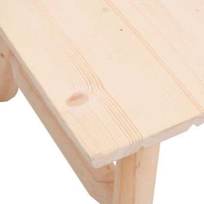 vidaXL Coffee Table 35.4"x19.7"x16.1" Solid Wood Spruce