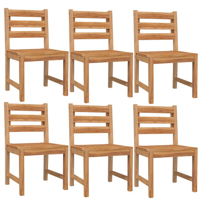 vidaXL 7 Piece Patio Dining Set Solid Wood Teak