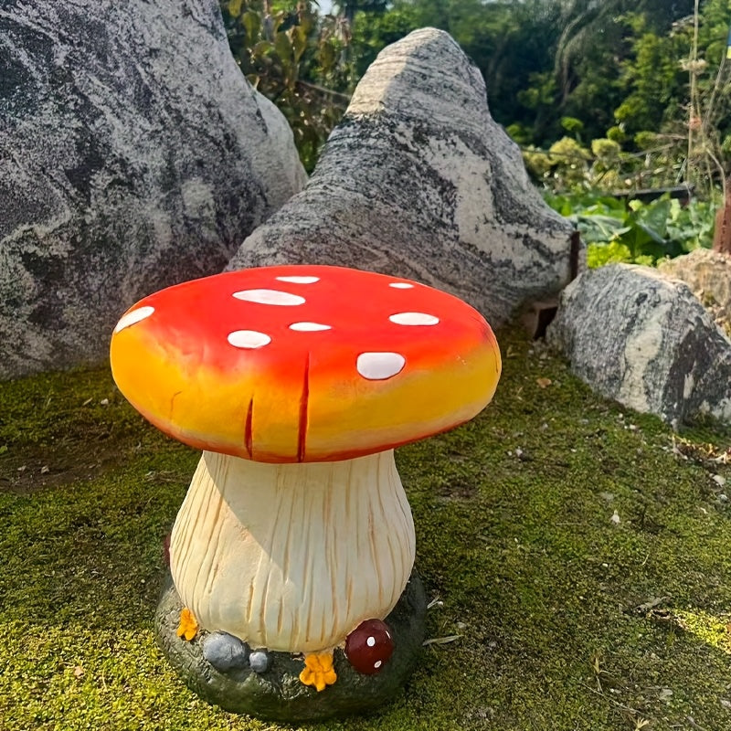 Resin Mushroom Garden Stool Outdoor Seating