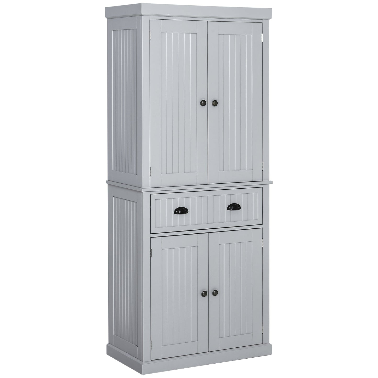 Freestanding Multi-Storage Kitchen Cabinet - Grey
