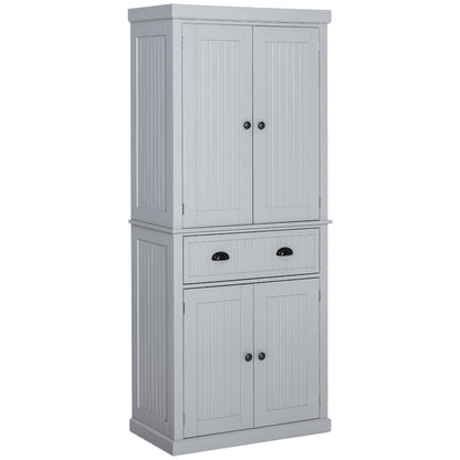 Freestanding Multi-Storage Kitchen Cabinet - Grey