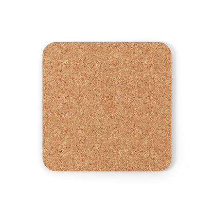Coaster Set of 4 for Drinks Blue Orange Abstract Pattern