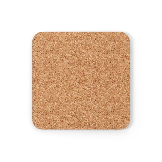 Coaster Set of 4 for Drinks Blue Orange Abstract Pattern
