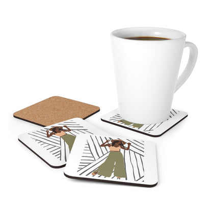 Coaster Set of 4 for Drinks Say it Soul - its Her Groove Thing Positive Inspiration